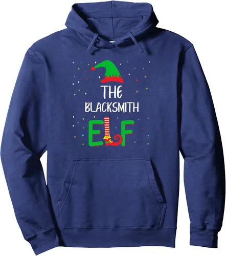 Vista 6 de Blacksmith Elf Family - Pijama de Navidad a juego con capucha