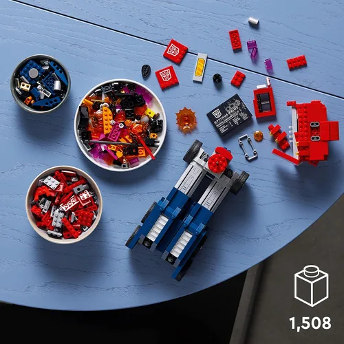 Vista 6 de LEGO Icons Optimus Prime 10302 - Conjunto de figuras de Transformers, coleccionable transformable 2 en 1, kit de construcción de modelo de robot