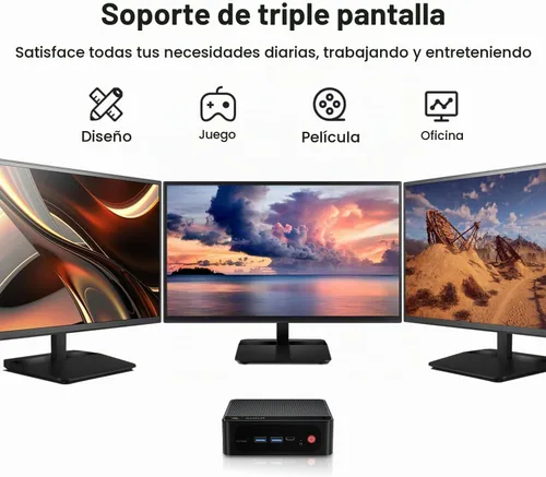 Vista 6 de Beelink Mini PC SER5 con AMD Ryzen 5 5500U 16GB DDR4 480GB NVMe SSD