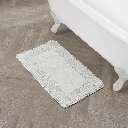 Vista 42 de Laura Ashley Ruffle tapete para baño de algodón de 17 x 24 pulgadas
