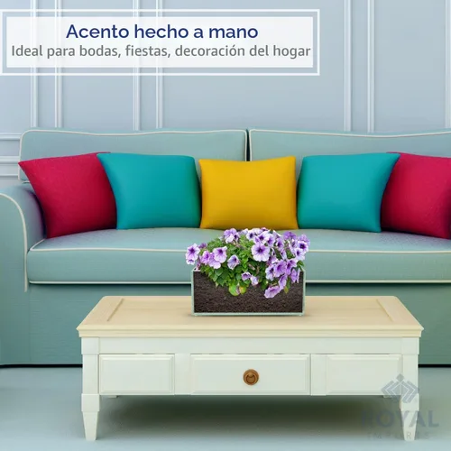 Vista 7 de Royal Imports - Florero de cristal decorativo de forma oblonga rectangular para centro de mesa o decoración de boda Transparente