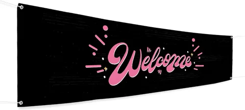 Vista 16 de Cartel de baby shower para uso en interiores y exteriores de 4 x 1 pies, pancarta grande personalizada y letreros con cuerda para colgar, telón