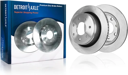 Vista 4 de Detroit Axle - 4 rotores de freno para Ford 2012 2013 2014 F-150 Lobo, repuesto de rotores de freno de disco: rotor delantero de 13.78 pulgadas
