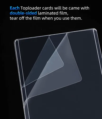 Vista 7 de 35PT Toploader - Fundas para tarjetas, 25 unidades, 3 x 4 pulgadas, Ultro transparente, para tarjetas intercambiables (25 unidades, 35 unidades)