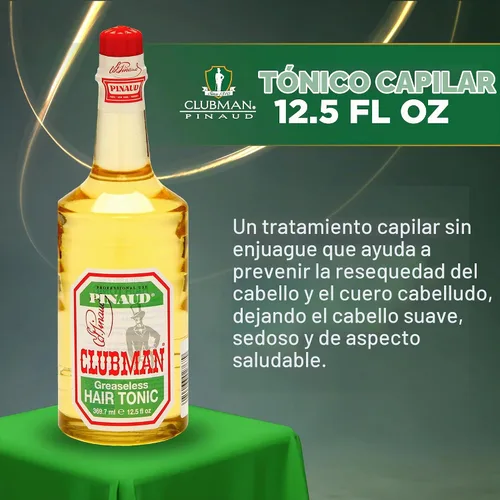 Vista 3 de Clubman tónico para cabello 12.5 onzas líquidas