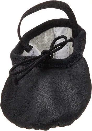 Vista 2 de Bloch Girls Dance Niñas Dansoft Zapatilla de ballet de cuero con suela completa/Zapato de baile Negro