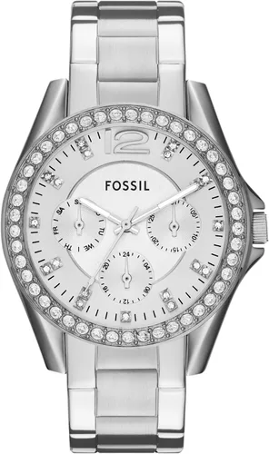 Vista 8 de Fossil Women's Watch, Riley Quartz Stainless Steel Multifunction Watch for Women