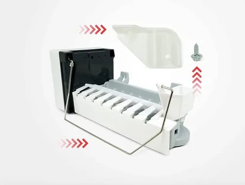 Vista 2 de Máquina de hielo para refrigerador compatible para Amana SRD25TPSE, GFS209-1W00, SBD20S4L, SG19SW, ART2129AWR, AS2324GEKW, SRI20S2E, SBD20TPE