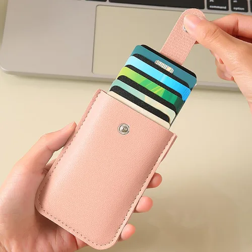 Vista 7 de huxihom Cardcarie - Organizador extraíble para tarjetas de crédito, 3 unidades, tarjetero para mujeres, cartera para tarjetas de crédito, cartera