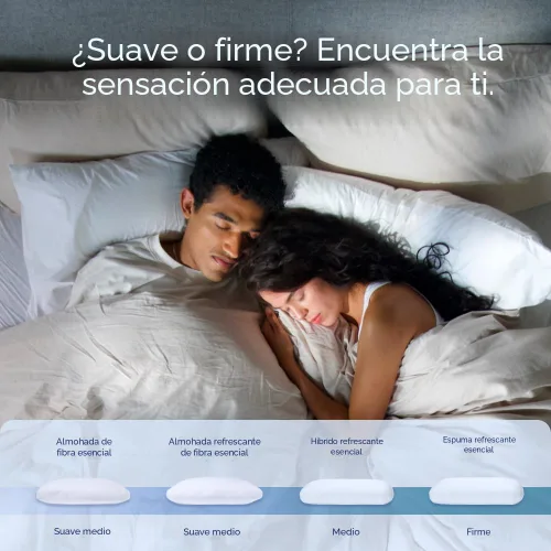 Vista 6 de Almohada de espuma viscoelástica de Casper Sleep Essential con enfriamiento, tamaño estándar – Espuma viscoelástica firme con cubierta