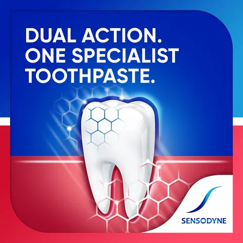 Vista 3 de Sensodyne Sensitivity & Gum Whitening Toothpaste, Pasta de Dientes para Dientes Sensibles y Problemas de Encías, 3.4 Onzas (Paquete de 3)