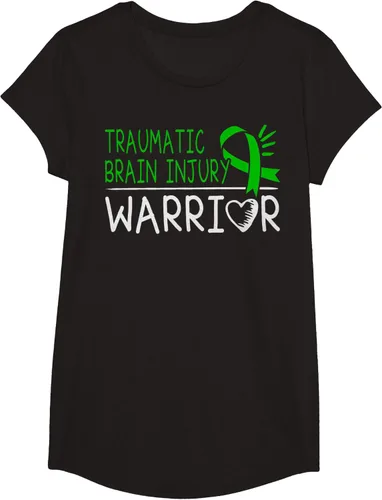 Vista 5 de Camiseta de lesión intracraneal - Camiseta de conciencia TBI, Negro, S