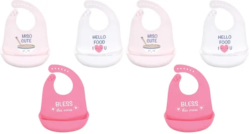 Vista 30 de Hudson Baby Baberos de silicona unisex para bebé, Apple Of My Eye, talla única