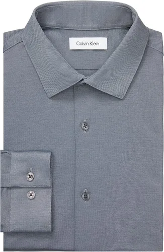 Vista 3 de Calvin Klein Camisa de vestir para hombre Extreme Slim Fit Stain Shield