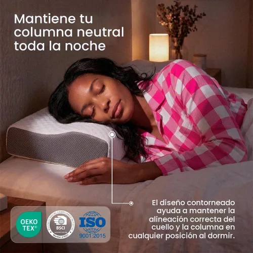 Vista 5 de IWS I WANNA SLEEP Coluna Relax - Almohada ergonómica de apoyo para el cuello