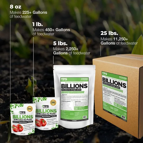 Vista 6 de TPS Nutrients Billions - Inoculante de raíces de hongos micorrícicos para plantas, soluble en agua con micorrizas, bacterias y tricoderma, 8 onzas