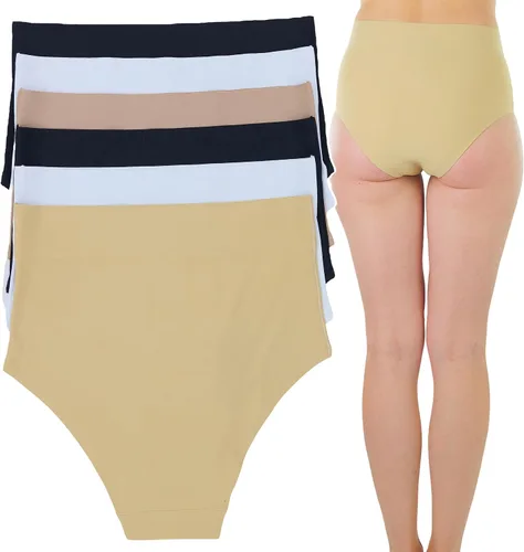Vista 2 de ToBeInStyle Paquete de 6 bragas cortadas con láser para mujer