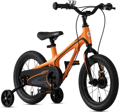 Vista 16 de RoyalBaby Bicicleta para niños, ligera de aleación de magnesio de 16/18 pulgadas, para niños y niñas de 4 a 9 años, ruedas de entrenamiento