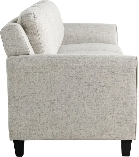Vista 3 de Lifestyle Solutions sofá Harrington de brazos curvos, color beige