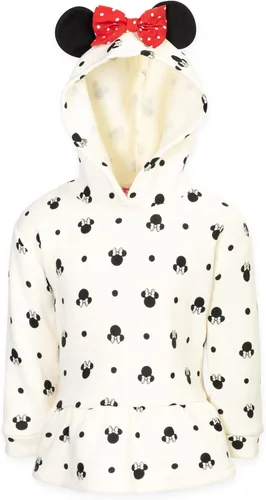 Vista 3 de Disney Minnie Mouse - Conjunto de 3 piezas con capucha de forro polar y leggings para niños grandes