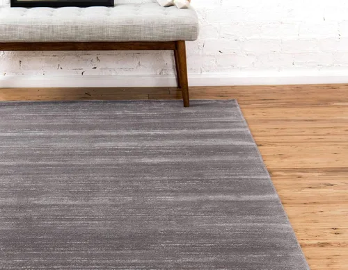 Vista 4 de Unique Loom Uptown Collection - Alfombra Madison Avenue (8 x 10 pies, rectangular, gris/marfil)
