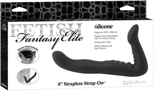 Vista 2 de Fetish Fantasy Elite - Correa sin tirantes de 8" en negro (PD4536-23)
