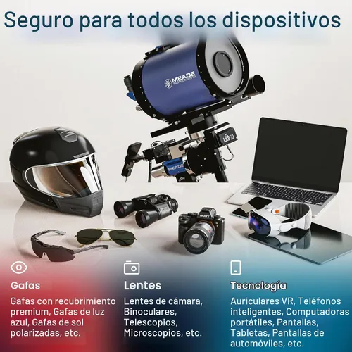 Vista 6 de Koala - Kit de limpiador de lentes de lentes (1 botella limpiadora de lentes + 1 paño de microfibra) Kit de limpieza de lentes, pantalla