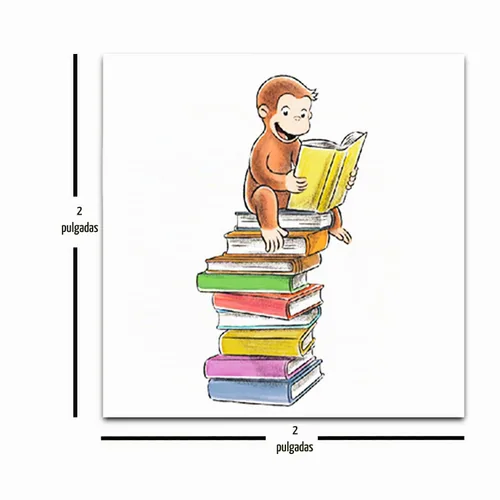 Vista 2 de Curious George Tattoos - Paquete de recuerdos de fiesta, 72 tatuajes