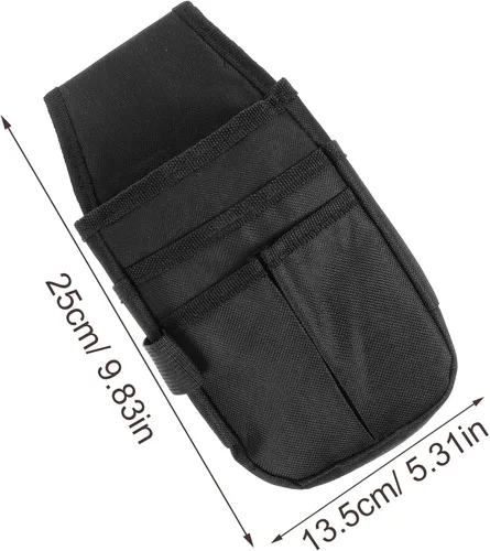 Vista 6 de OSALADI Bolsa de electricista Bolsa de herramientas profesional para mantenimiento, pequeña y versátil, fácil de transportar