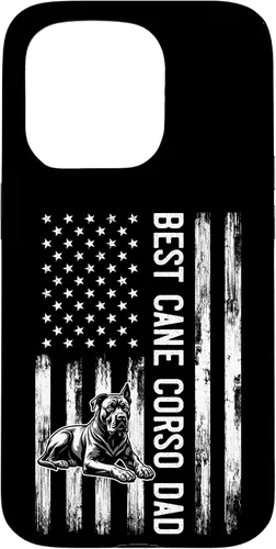 Vista 14 de Best Cane Corso Dad Patriotic Dog Lover Gift, Mastiff Case for iPhone 17