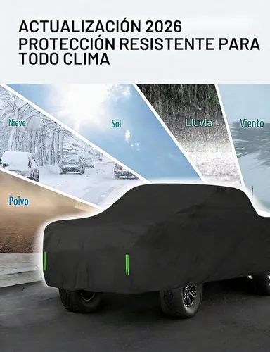 Vista 3 de Proadsy - Cubierta para automóvil, resistente al viento, sol, lluvia, rayos UV, polvo y nieve, para todo tipo de clima, impermeable, funda