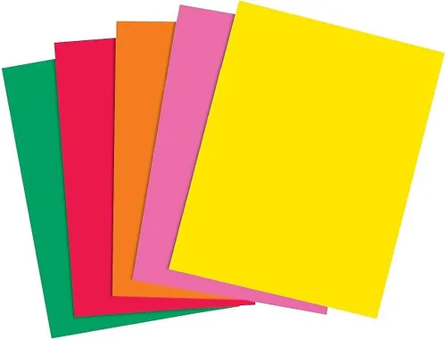 Vista 4 de Staples Brights - Papel multiusos de 8.5 x 11 pulgadas, hojas de colores surtidos de 24 libras, 500 resmas