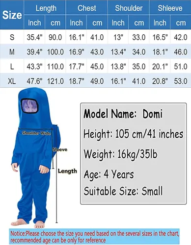 Vista 3 de Disfraz de astronauta para niños, traje espacial rojo y azul, overol de Halloween, mochila de cosplay, disfraces para niños de 3 a 10 años