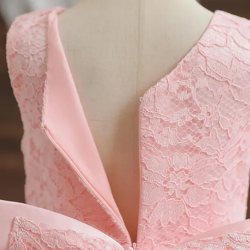 Vista 6 de NNJXD Vestido de Princesa de Tul con Flores para Niñas Pequeñas y Bebés Niña #Rosa claro