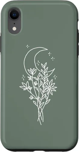 Vista 25 de Funda botánica de flores silvestres para iPhone 16 verde salvia