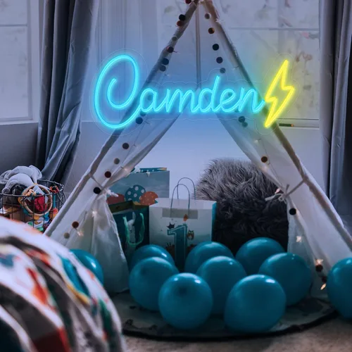 Vista 7 de Letreros de neón personalizados, letreros de luces de neón, letreros de neón personalizados para decoración de pared, dormitorio, boda, fiesta