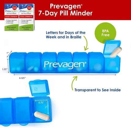 Vista 5 de Prevagen Mejora la memoria: 20 mg de fuerza extra, 30 cápsulas Paquete de 2 con apaequorina y vitamina D y prevención de pastillas de 7 días