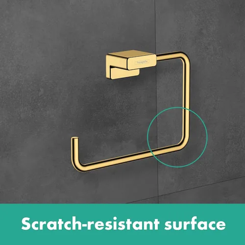 Vista 2 de hansgrohe AddStoris 41754340 - Toallero en cromo negro cepillado, accesorios de 5 pulgadas