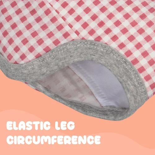 Vista 7 de BIG ELEPHANT Pantalones de entrenamiento con botones laterales para bebé, reutilizables a presión en ropa interior de entrenamiento 100% algodón