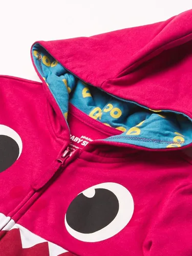 Vista 3 de Pinkfong Sudadera con capucha de cara grande con cremallera para bebé talla 2 a 5 años Rosado