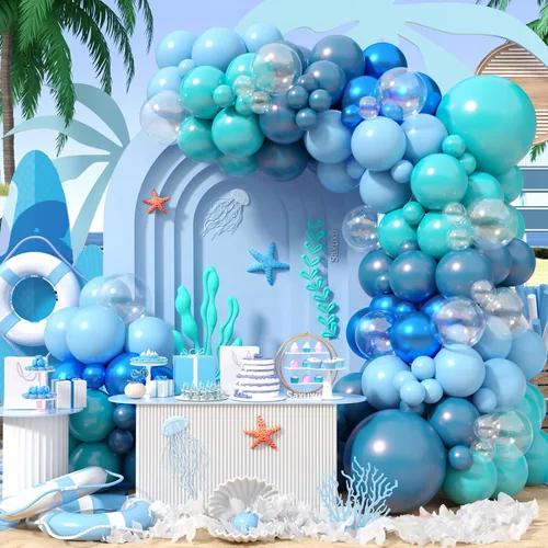 Vista 8 de Kit de guirnalda de arco de globos de Halloween, globos negros, retro naranja, blanco y negro de mármol con globos de estrella de araña de papel