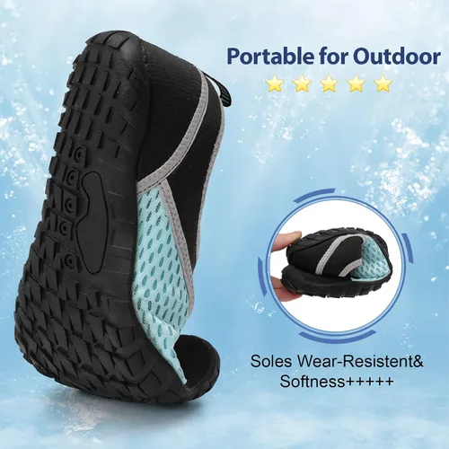Vista 6 de Spesoul Zapatos de agua para mujer y hombre, para natación, playa, secado rápido, para piscina, senderismo, entrenamiento, deportes acuáticos al