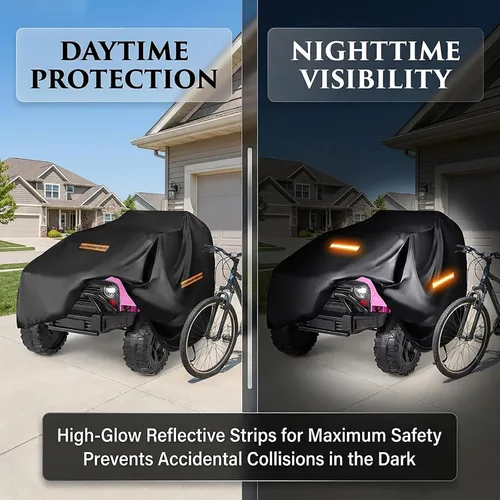Vista 5 de Kids Ride On Car Cover for Little Tikes Cozy Coupe Princess 2009-2026, Water Resistant Outdoor Protection Cover for Electric Ride On Toys, Dust