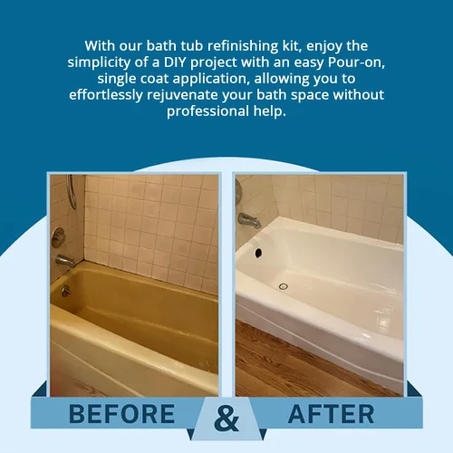 Vista 6 de Kit de Refinamiento de Bañera Ekopel - Fabricado en EE.UU. - Reglaseado Sin Olor para Bañera y Azulejos - Revestimiento de Pintura para Bañera Más