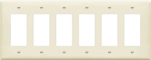 Vista 17 de ENERLITES Placa de pared decorativa para interruptor de luz o receptáculo, tamaño 6-Gang 4.50" x 11.81" pulgadas, policarbonato termoplástico Negro