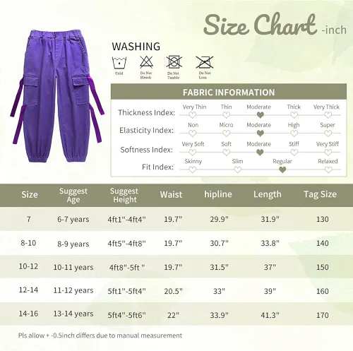 Vista 5 de Pantalones cargo de algodón para niños y niñas, sueltos, para baile de hip hop