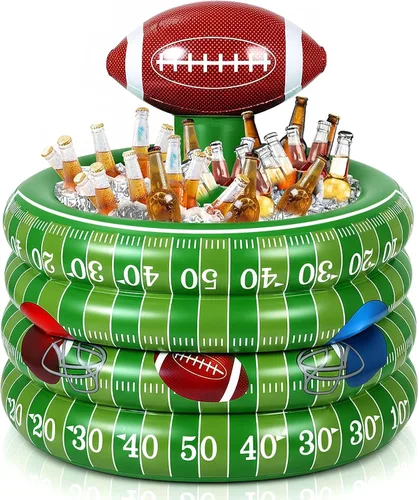 Vista 8 de Bencailor - Barra de servir inflable de PVC para bebidas de fútbol, juego de lanzamiento, decoración de fiesta, rugby, baloncesto, béisbol