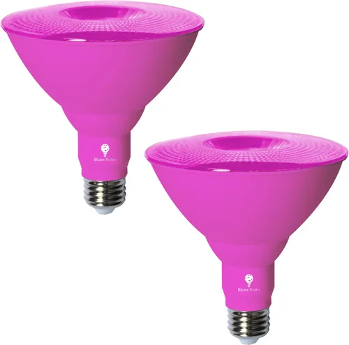 Vista 21 de Bluex Bulbs Paquete de 2 bombillas de luz LED BlueX Par38 de inundación color rojo - 18W (equivalente a 120 vatios) - Clasificación de humedad