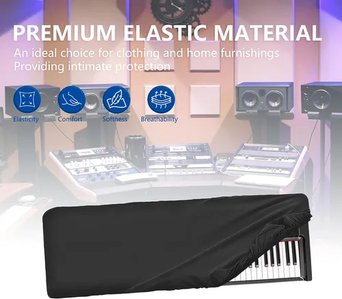 Vista 5 de Musiin Funda de teclado prémium de 73 teclas compatible con KORG Grandstage