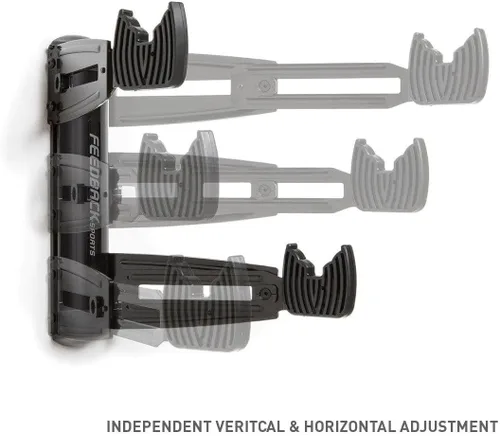Vista 3 de Feedback Sports Aleación de acero Velo Wall 2D Bike Storage Rack (negro)